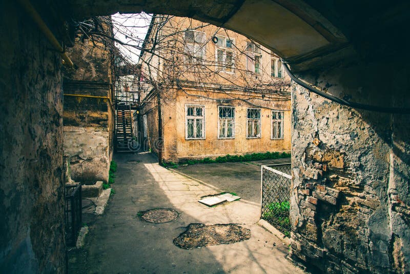 Old house in old city, Poverty in the cities of eastern Europe