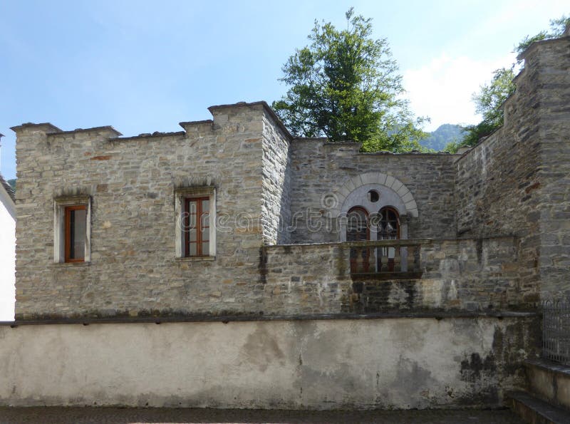 Old house in Santa Maria Vigezzo, Italy royalty free stock photo Old house in Santa Maria Vigezzo, Italy royalty free stock photo
