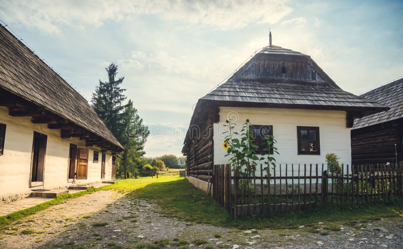 Old Houses in a Village