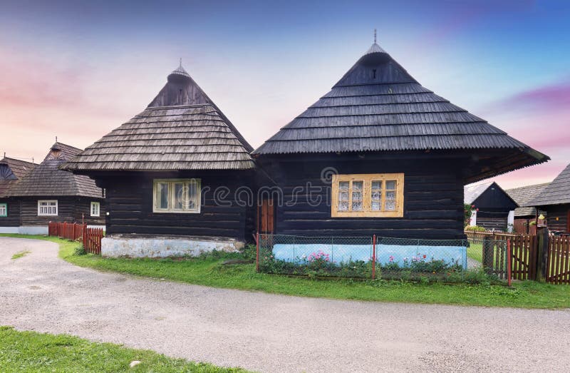Staré domy v obci Podbiel, Orava - Slovensko