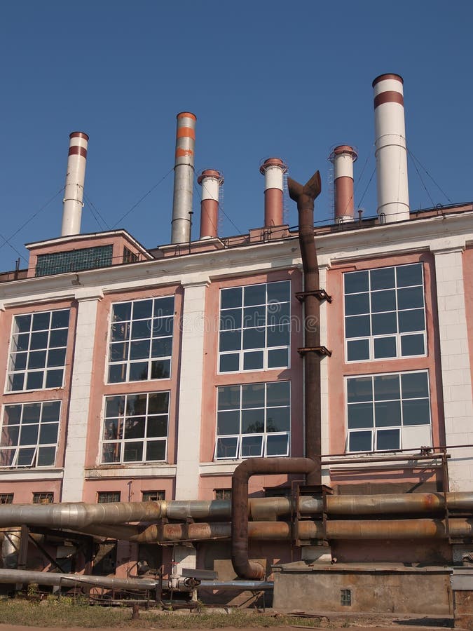Old industrial building stock photo. Image of refinery 17284246