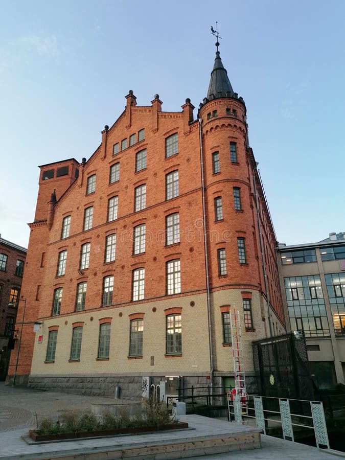 Old industrial building in the city of Norrköping