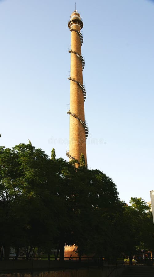 Old industrial chimney