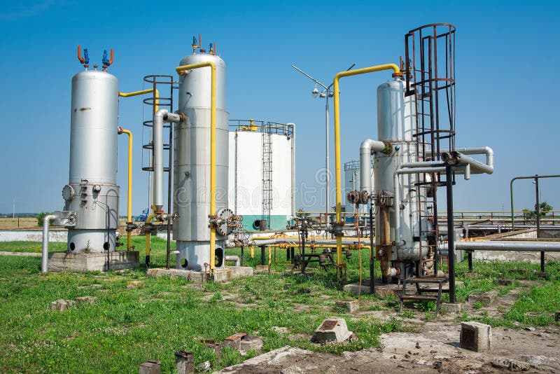 Old Industrial Storage Tank Stock Photo Image of petroleum, petrol
