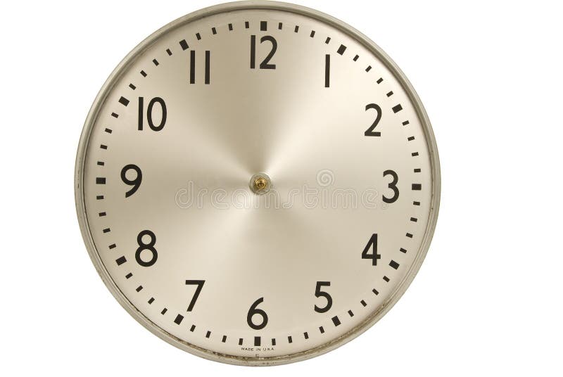 Old Industrial Wall Clock Without Hands Stock Photo - Image: 54564138