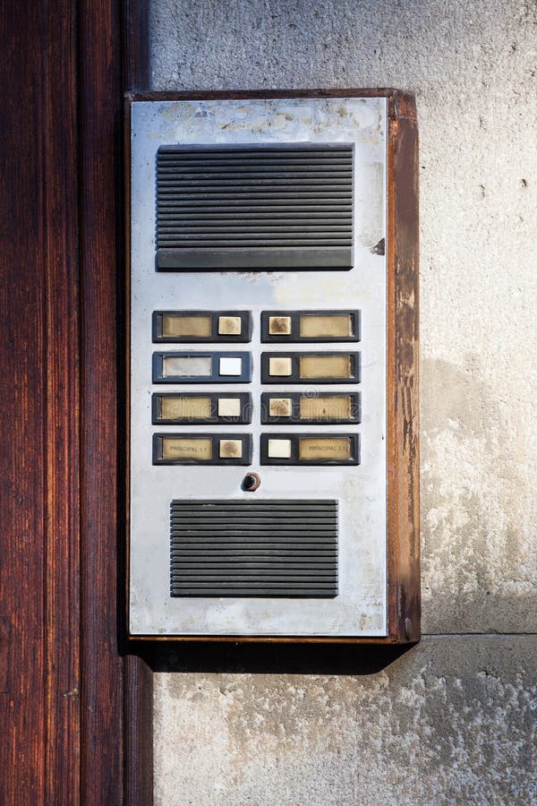 Old intercom stock photo
