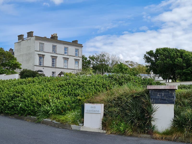 Old Irish Luxurious House in Sutton Ireland Editorial Photography