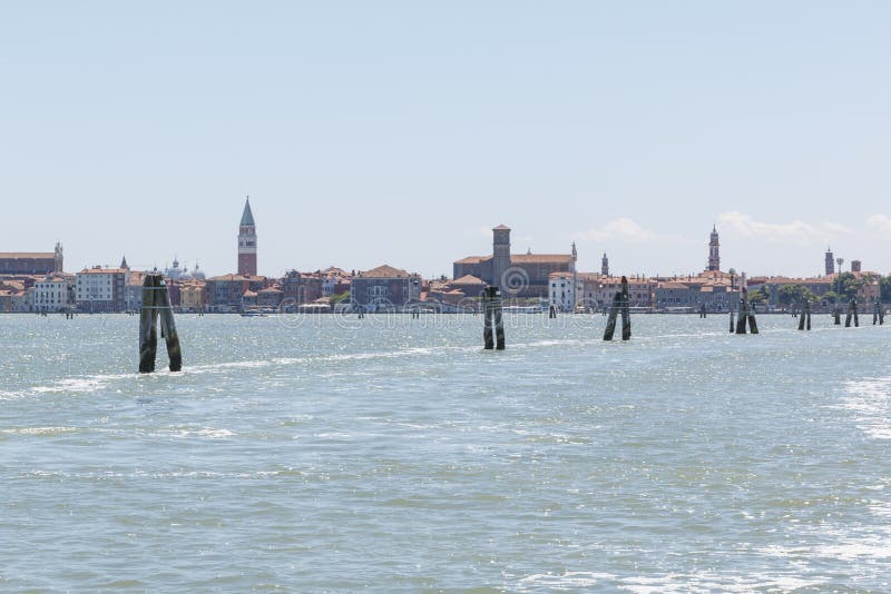 An old italian city with water channels