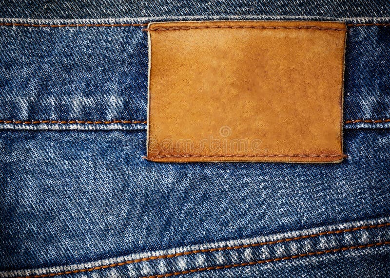 Leather Label Stock Photo - Download Image Now - Leather, Textile Patch,  Label - iStock