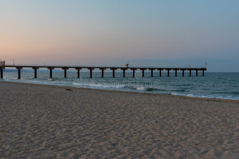 Old jetty in Bulgarian village Shkorpilovtsi.