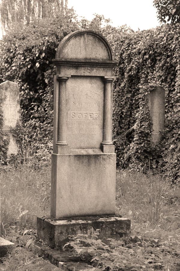 Old jewish tombstone editorial photo. Image of frydek - 95558196