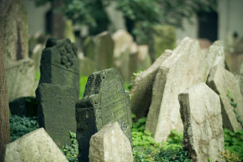 Old Jewish Cemetery, Prague royalty free stock photography Old Jewish Cemetery, Prague royalty free stock photography