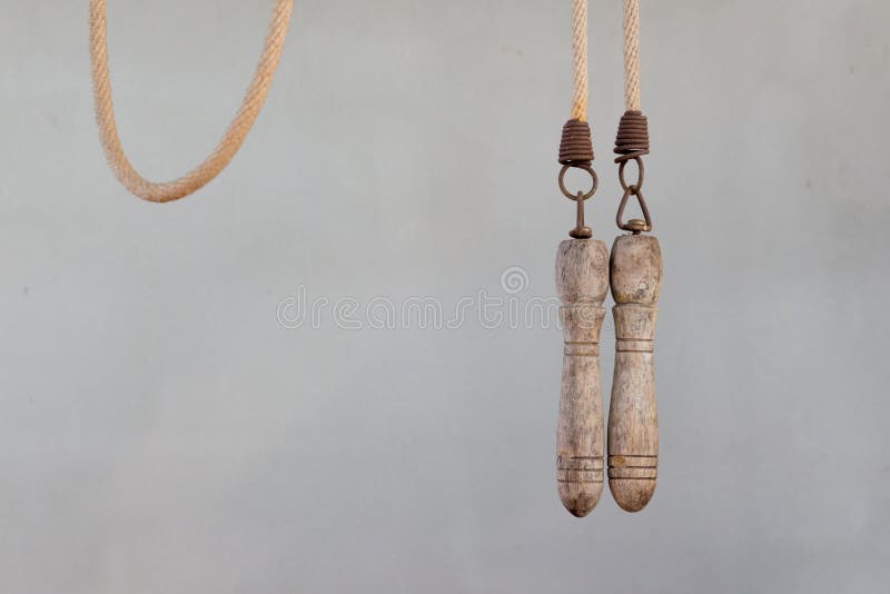Old jump rope stock image. Image of wooden, background 80238543