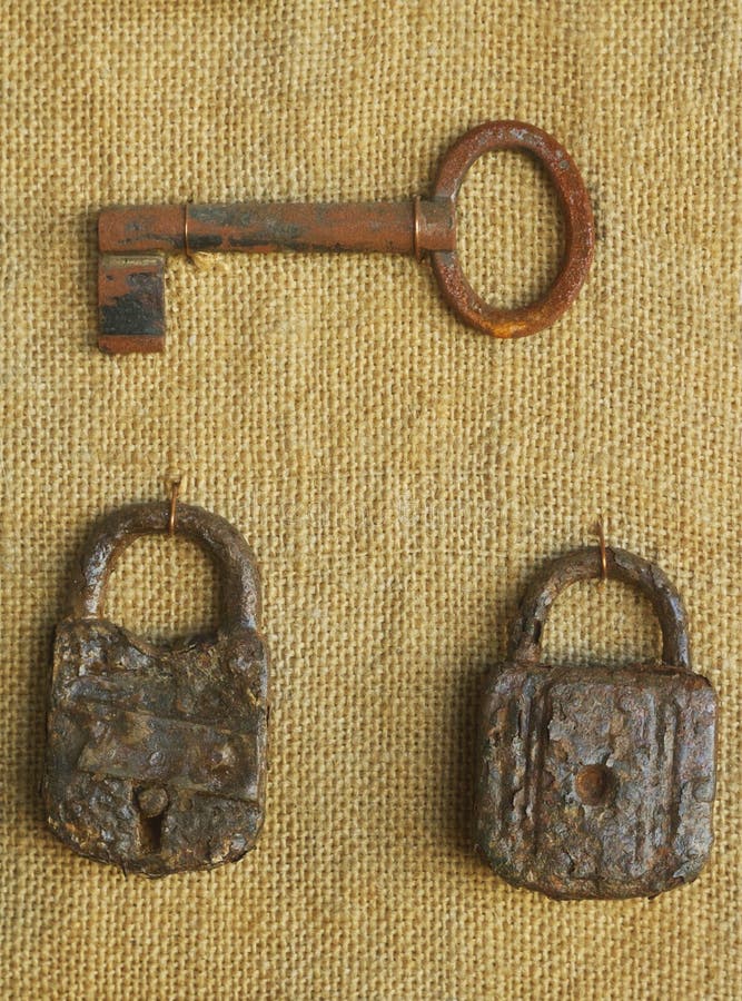 Old key and lock