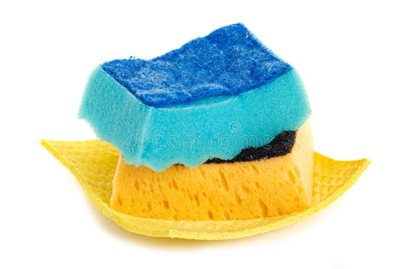 Old kitchen sponges stock image. Image of bathroom, cleaner 119987239