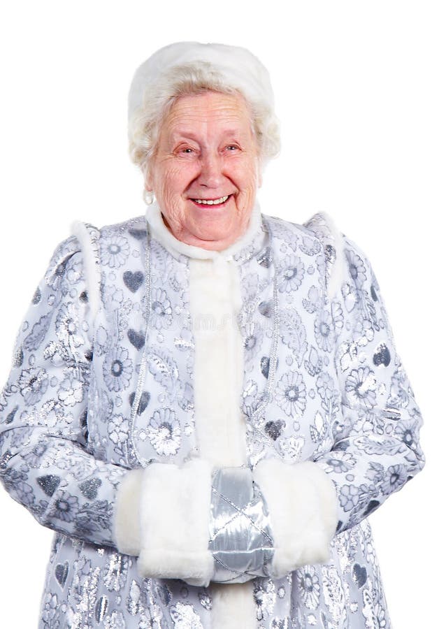 Old Lady- Snow Maiden royalty free stock photos Old Lady- Snow Maiden royalty free stock photos