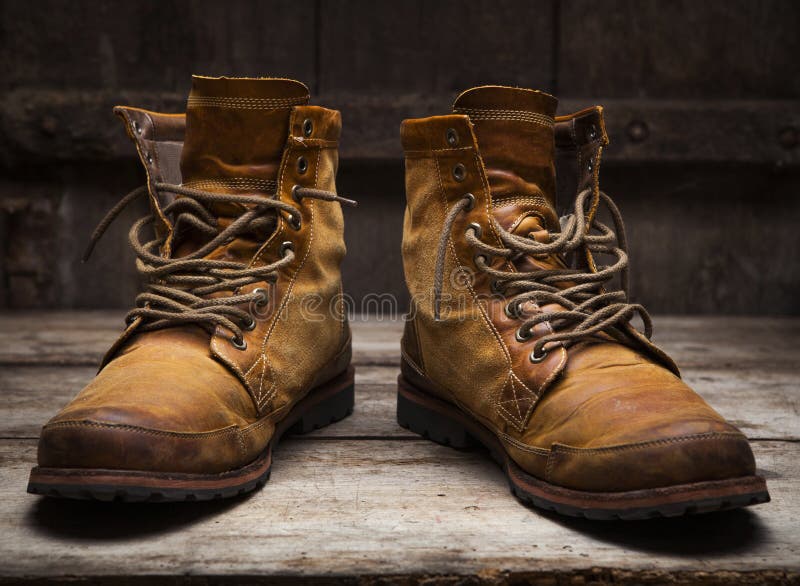 Old leather shoes stock photo. Image of leather, shoes - 66506050