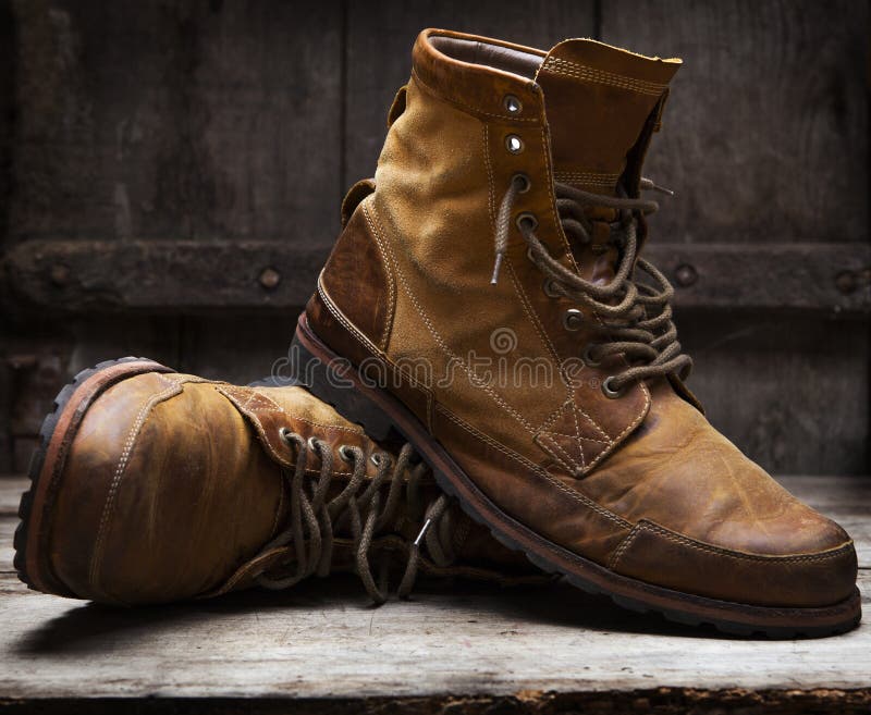 Old leather shoes stock photo. Image of grunge, dirty - 66506126