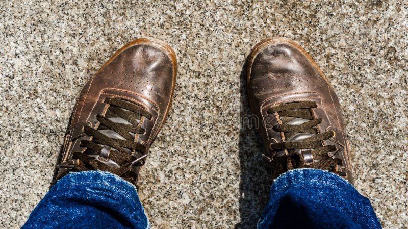 Old leather shoes royalty free stock images Old leather shoes royalty free stock images
