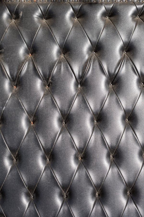 Old Leather Sofa with Rivets Texture Stock Photo - Image of natural