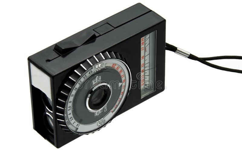 Light Meter Instrument and Readings Stock Image Image of device