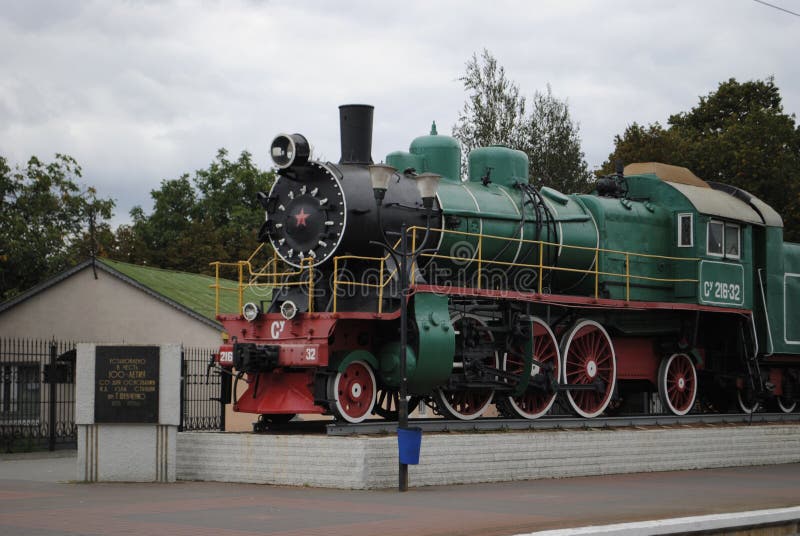 Old locomotive museum at the train station