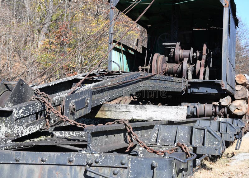 Old Logging Equipment in West Virginia Stock Image Image of autumn