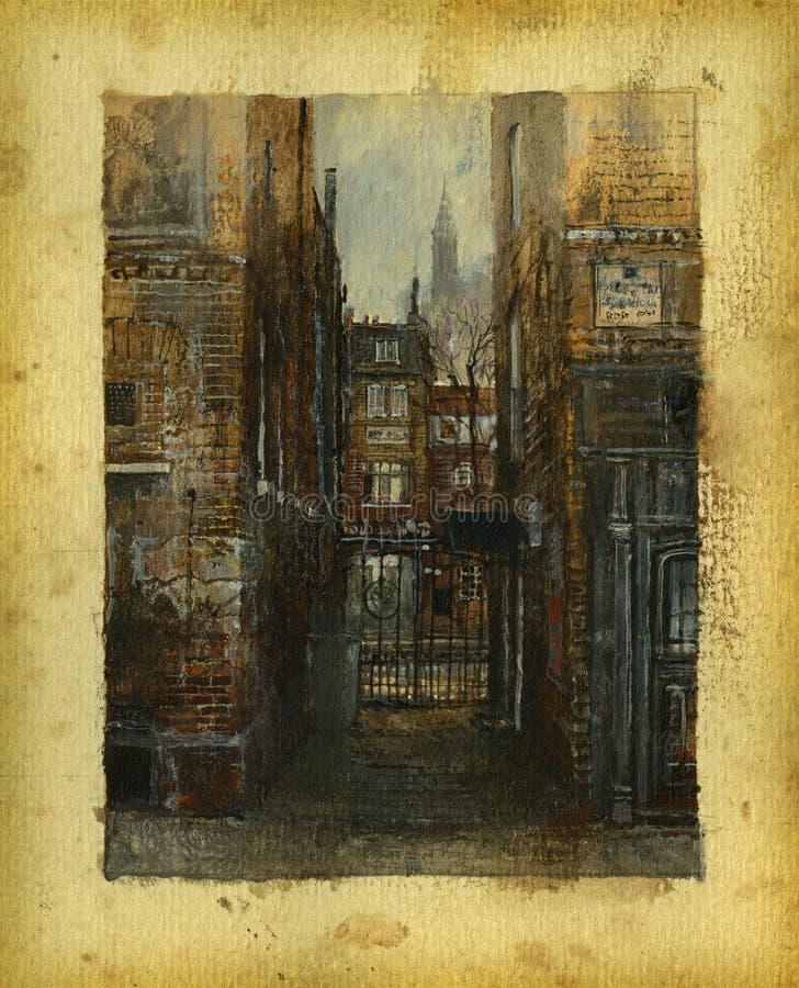 Old London royalty free illustration