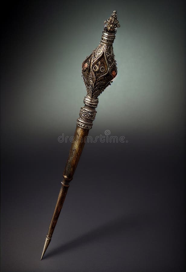 Old magic wand. AI Generated.