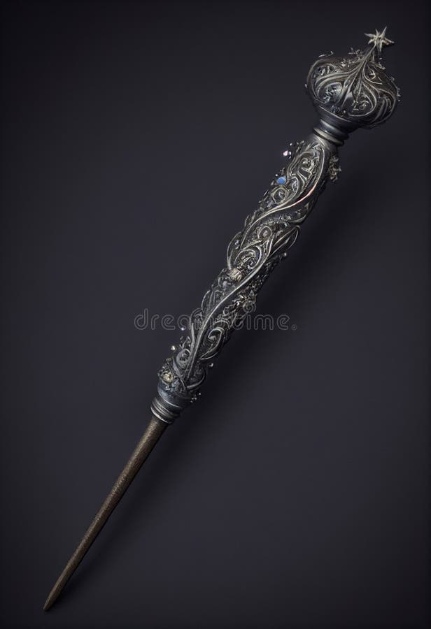 Old magic wand. AI Generated.