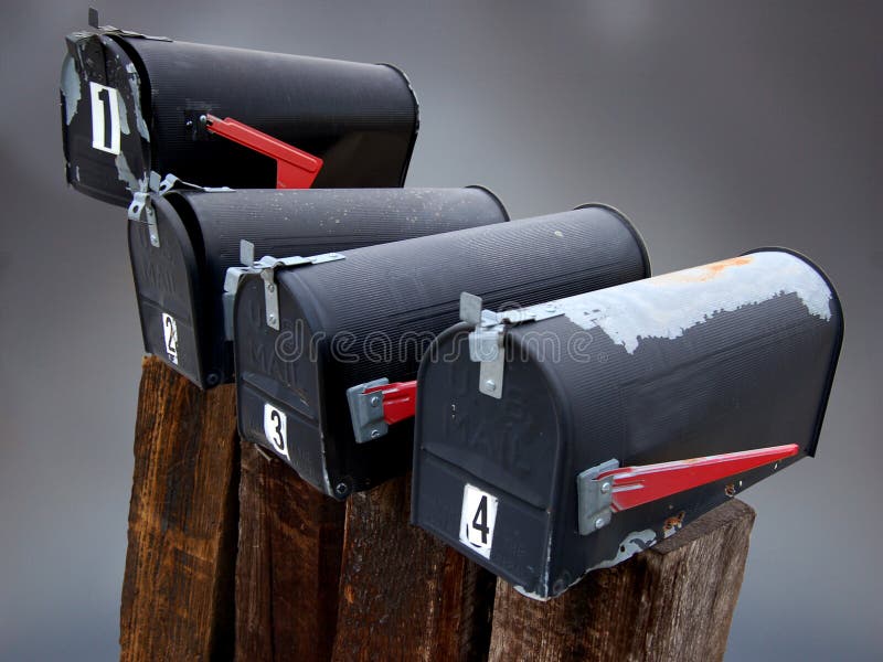 Old Mailboxes royalty free stock photo