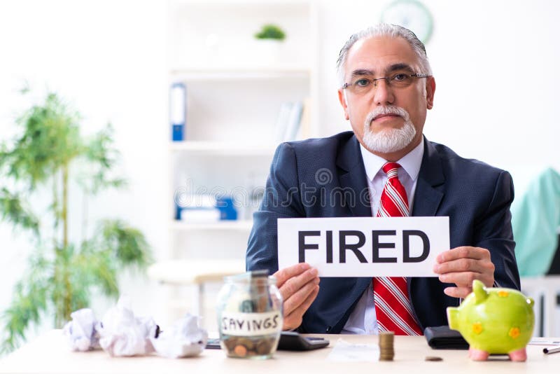 Old Male Accountant in Budget Planning Concept Stock Image Image of