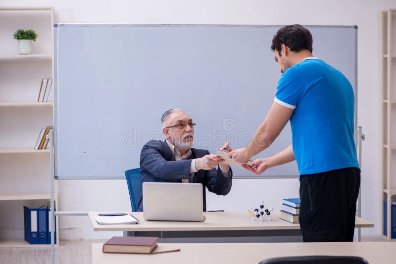 Older school teacher with younger dude