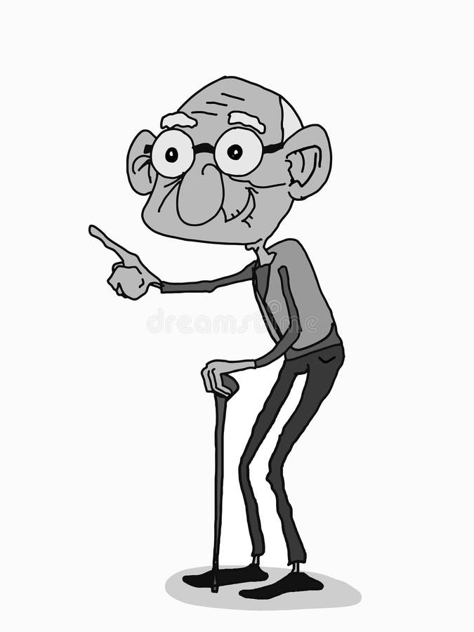 Old Man Characters Cartoon Illustration Speech Bubble White Background  Stock Illustration - Illustration of background, happy: 145283623