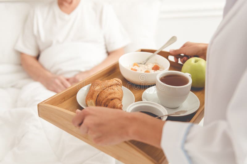 Old man in hospital stock photography Old man in hospital stock photography