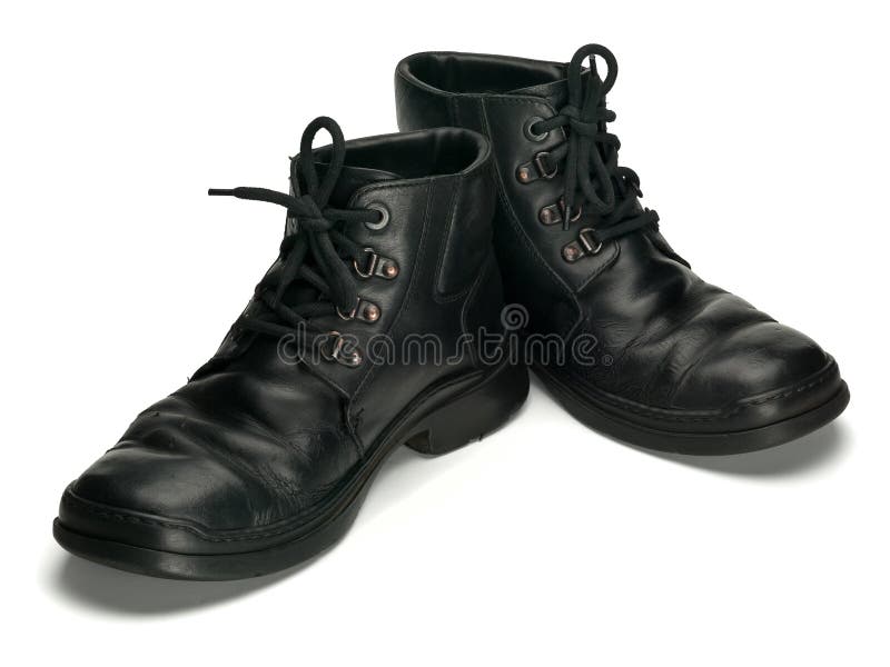 Old man s boots stock photo. Image of leather, crackled - 52813440