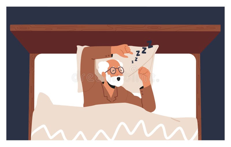 Old Man Sleeping Snoring Stock Illustrations – 25 Old Man Sleeping ...