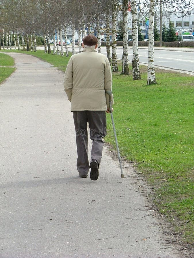 Old Man Walking Royalty Free Stock Images - Image: 146189