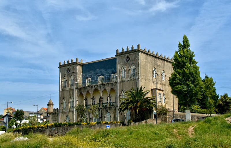Old mansion house in Vila Nova de Gaia stock photo