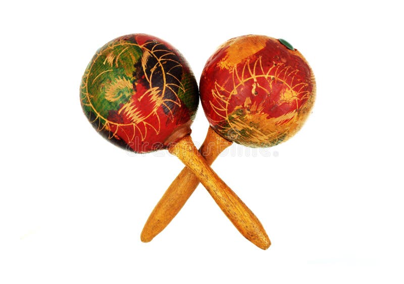 Old maracas stock image. Image of rattles, samba, mexico 8428805