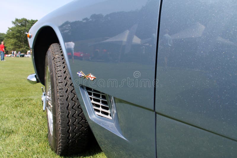 Old maserati fender detail