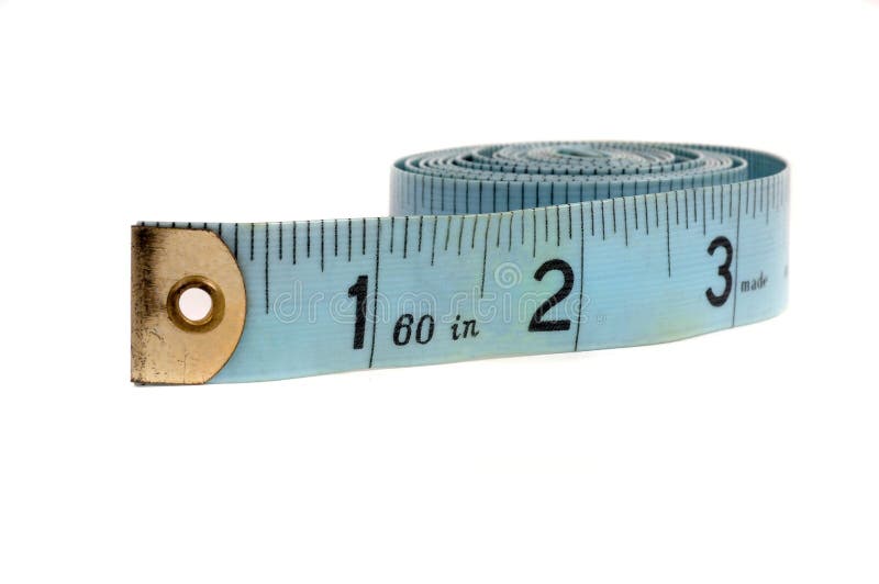 Old blue measuring tape. Weight watchers stock images, royalty-free photos and pictures