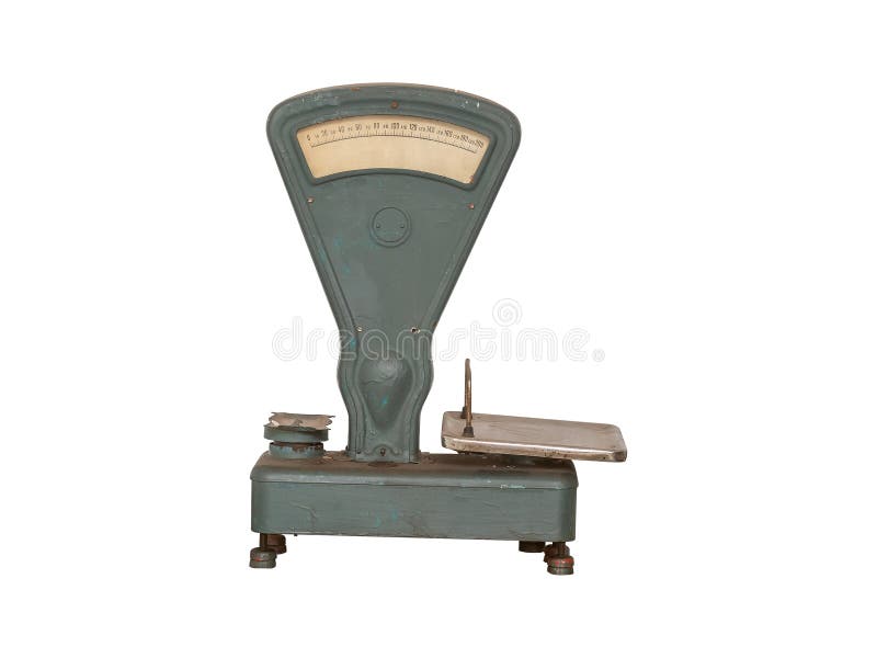 Analog Weight Scale Isolated Stock Photo, Picture and Royalty Free