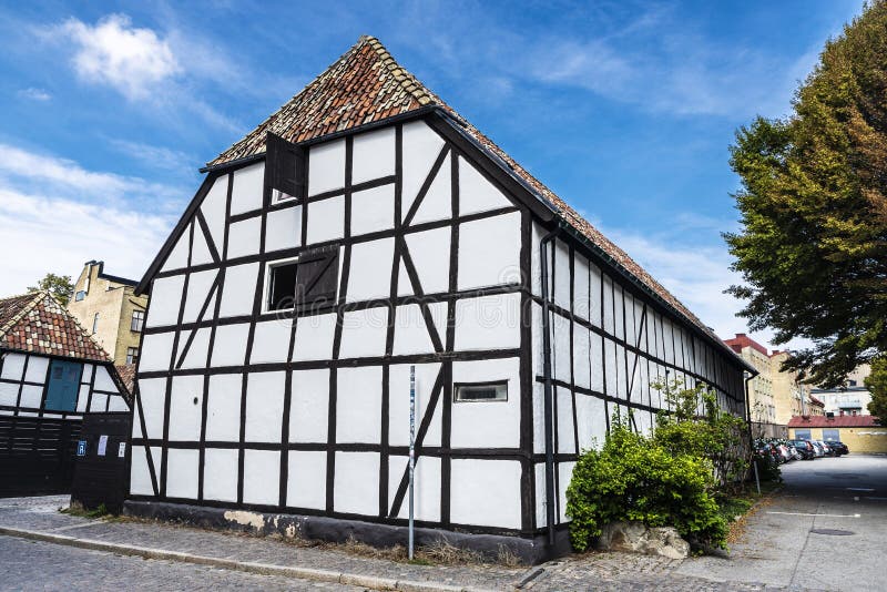 Old Medieval House in Lund, Scania, Sweden Editorial Photo Image of