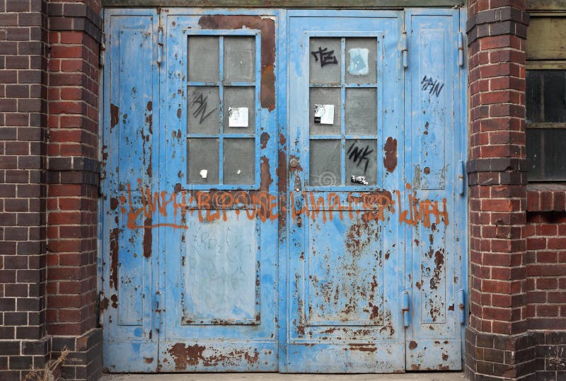 Old metal door royalty free stock image