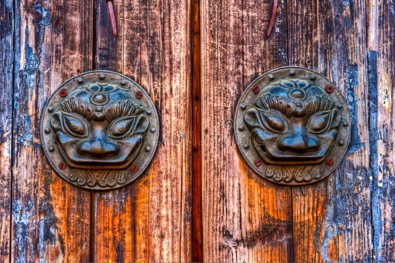 Old Metal Door Knob In China Stock Image Image of wuzhen, door 15204255