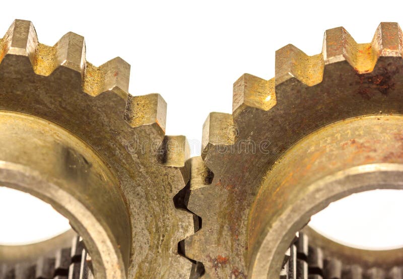 Old metal gears stock image. Image of power, detail, machinery 60619151