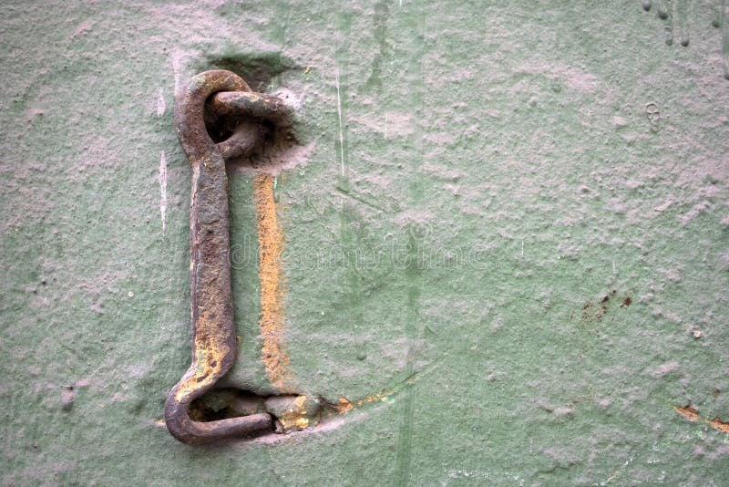 Old metal hook. stock image. Image of cracked, metal 25297979