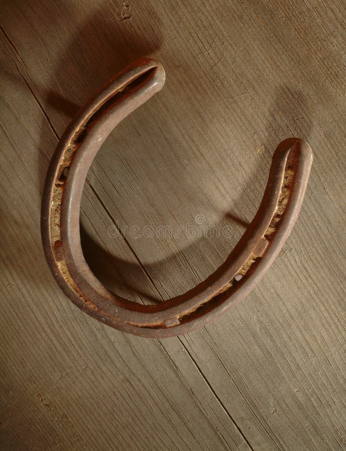 Old metal Horse shoe stock photo. Image of superstitious 5557574