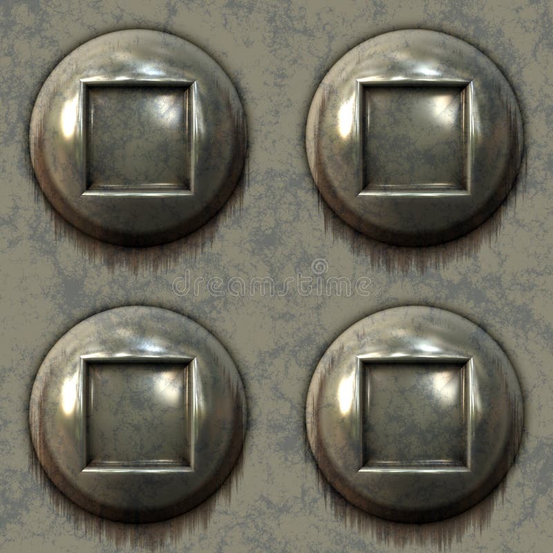 Old metal nuts and bolts stock illustration. Illustration of texture